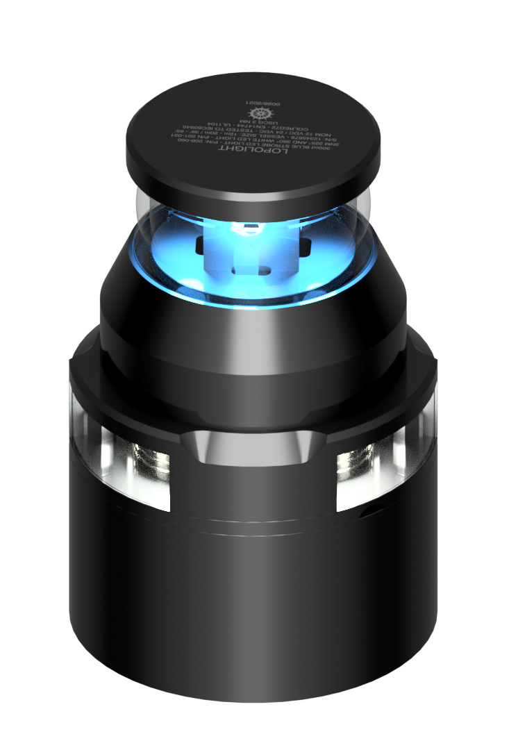 360° blue strobe 300cd+3nm 225°/360° white 360° blue strobe 300cd+3nm 225°/360° white